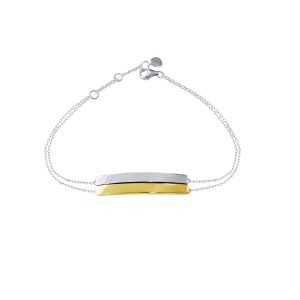 Two Tone Bar Bracelet