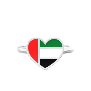 UAE Heart Enamel Ring